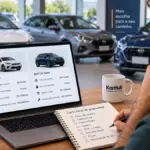 Motorista comparando custo total de propriedade entre diferentes carros