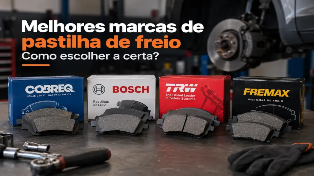 Melhores marcas de pastilha de freio comparadas em bancada de oficina