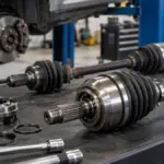 Juntas homocinéticas automotivas de diferentes marcas em comparação
