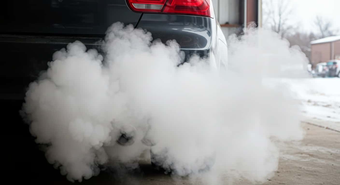 fumaça branca no escapamento